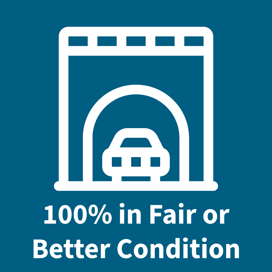 Bridge with car underneath. 100% in fair or better condition.